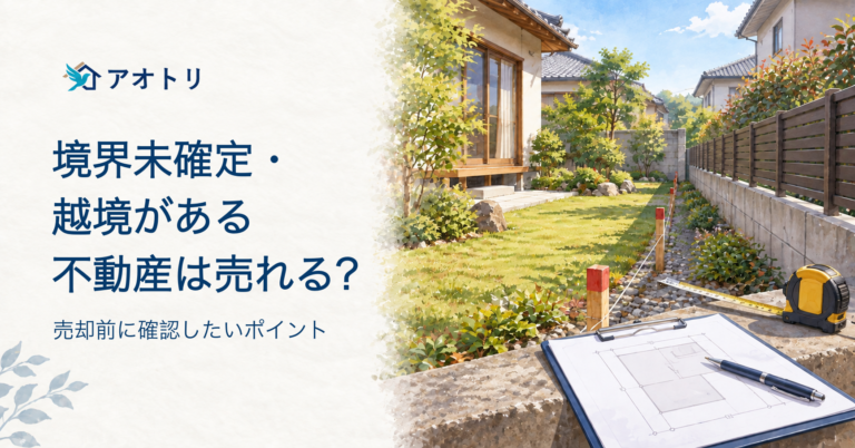 境界未確定・越境がある不動産は売れる？売却前に確認したいポイント