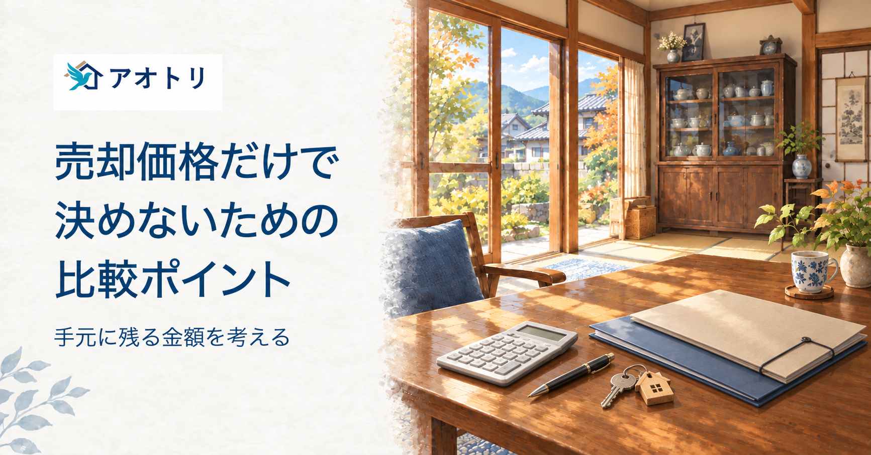 売却価格だけで決めないための比較ポイント