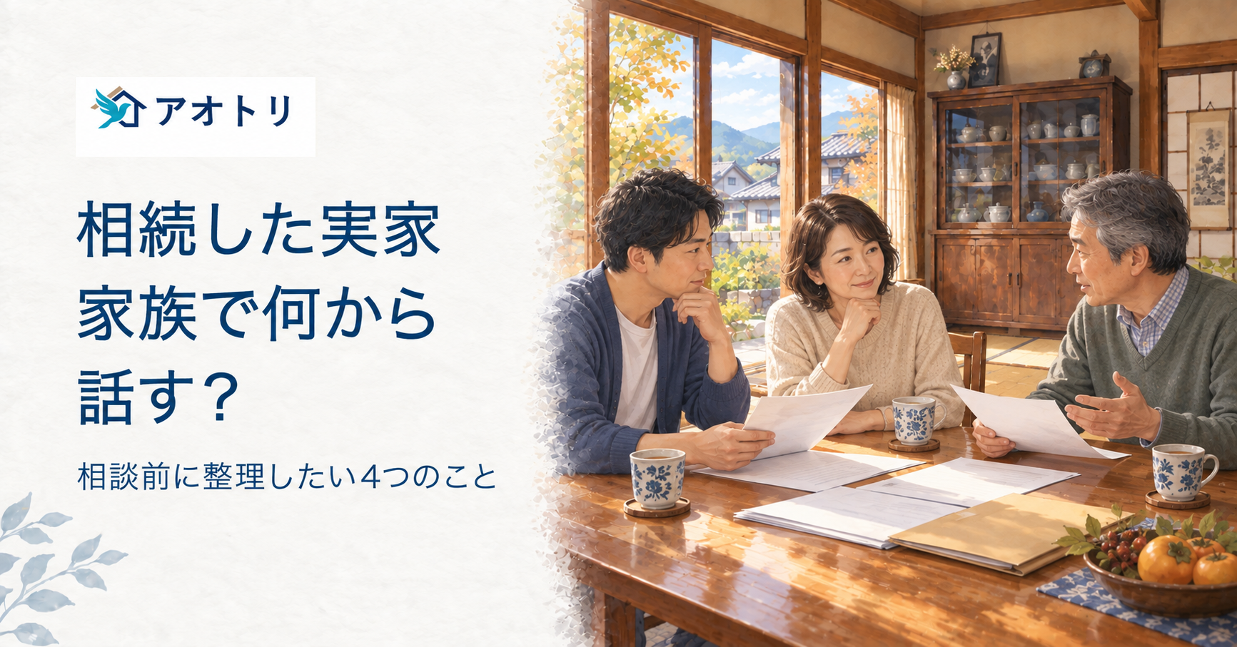 相続した実家、家族で何から話す?相談前に整理したい4つのこと